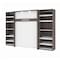 Bestar Cielo 119W Full Murphy Bed with 2 Shelving Units (118W), Bark Grey & White 80894-47 - alternate 2